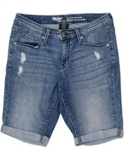 MOSSIMO Womens Mid Rise Denim Shorts US 6 Medium W28  Blue Cotton QG14