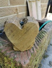 Natural Real Sandstone Small Chunky Heart  Water Feature