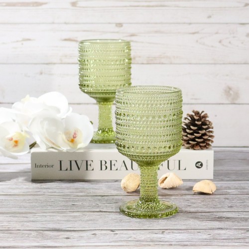 Vintage style hobnail glass - hobnail,