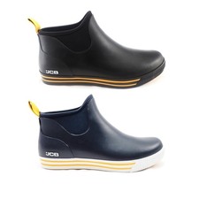 & Navy Wellies Short Rubber