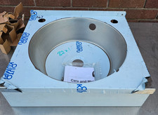 STAINLESS WALL HAND SINK WASH BASIN 40 X 35CM NEVER USED £40+VAT