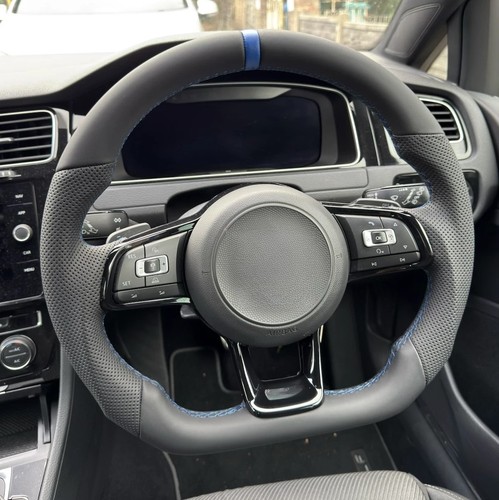 Leather flat sport steering - leather,