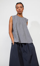 Plumo Studio Serena Top - gingham seersucker New Season Brand new Sz 1 £139