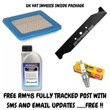 Hayter Harrier 41 Service Kit Engine oil, 16" HD Blade, Spark plug air filter