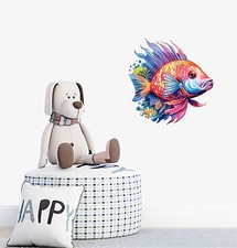 Rainbow Fish Wall Art Bedroom