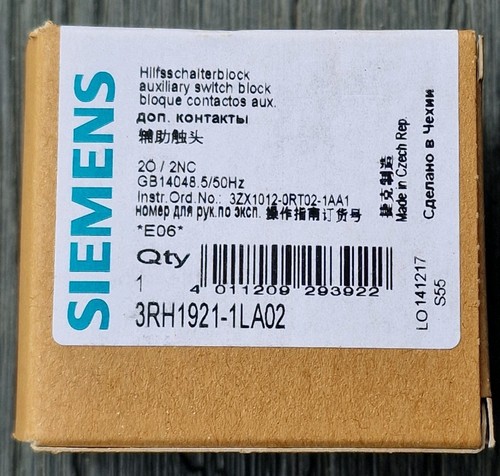 Siemens 3rh1921 1la02 - siemens, 3rh1921-1la02