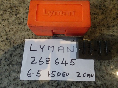 Reloading lyman 5cal - lyman, 6.5cal