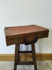 Vintage Leather Briefcase /