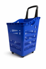 68l rolling shopping basket - rolling,