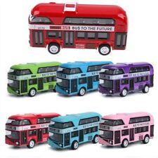 Open Close Double Decker Bus Bus Toys Model Pull Back Toys Diecast Cars Toy
