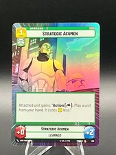 Star Wars Unlimited Hyperspace FOIL Strategic Acumen 390