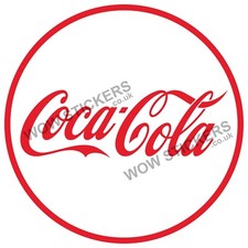 Coca Cola Round sticker Ice