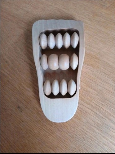 Wooden foot massager plantar - foot,