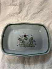 Vintage Buchan Stoneware Serving Dish Portobello Scotland "Thistleware"