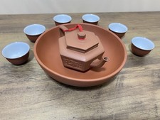 Yixing Zisha Zini Clay Hexagonal Teapot Tea Set Dragon Phoenix Gongfu Excellent