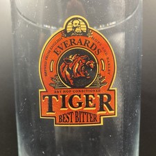 Vintage Everards Tiger Best Bitter Clear Pint Glass