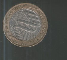 2003 - UK £2 / 2 pound coin - DNA Double Helix