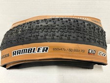 Maxxis Rambler 650b x 47 EXO TR Tan wall Gravel tyre 27.5"
