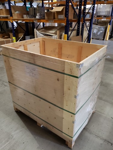 Wooden plywood box crate - box,