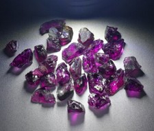 Grape Garnet Facet Rough. 50.67ct. Scarce Purple. UK