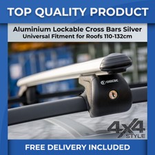 FITS CHRYSLER GRAND VOYAGER 08>11 SILVER ALUMINIUM UNIVERSAL ROOF CROSS BARS 