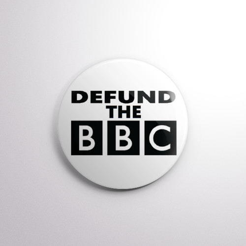 Defund the bbc pin - bbc, badge