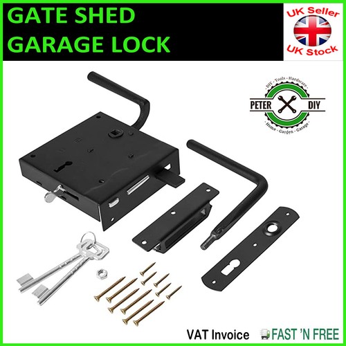 Door gate lock - door, black