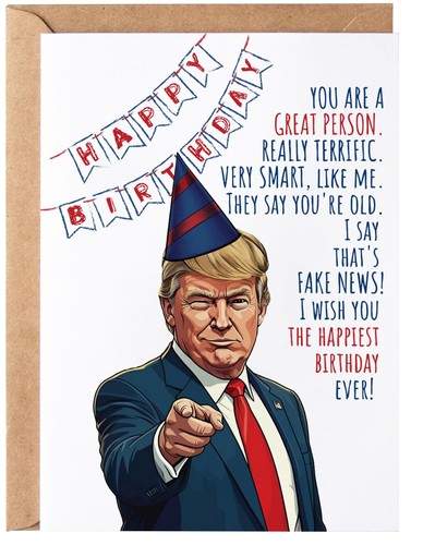 Funny trump birthday card - funny,