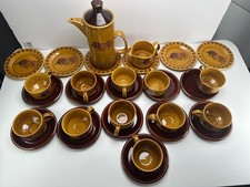 Set of 30 Pieces Palissy Royal Worcester Taurus Coffee Set Cups Saucers Plates