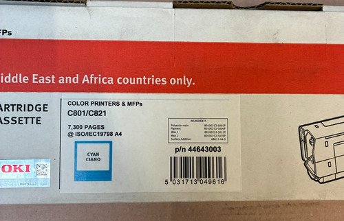 Oki c801 c821 toner cyan - oki,