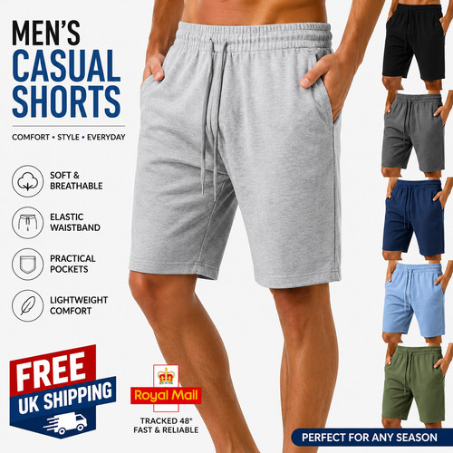 Cotton linen mens elasticated - mens,