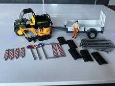 Bruder Gator, Trailer, Mini Digger and Construction Signs