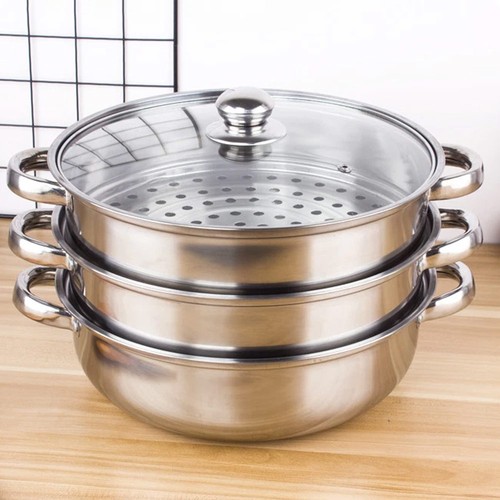 28cm tier steamer - 28cm, 3-tier