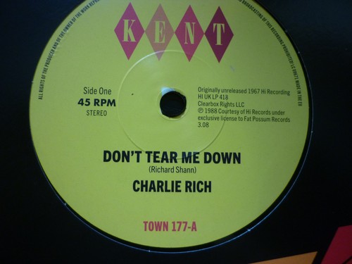 Charlie rich dont tear down - tear, me