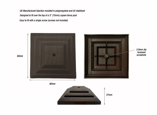 Pack brown plastic fence - brown,