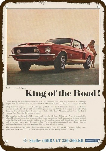 1968 shelby cobra gt500kr - 1968,