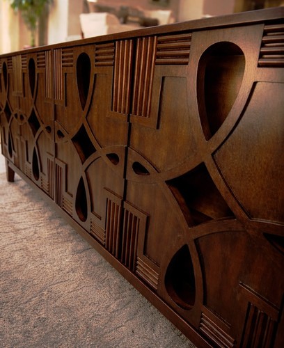 Modern wooden credenza - modern,