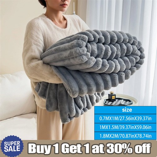 Large ribbed faux - large, warm