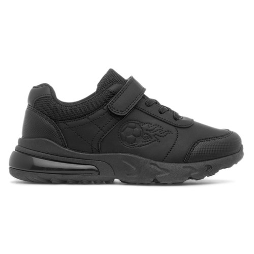 Kids black football trainers - black,