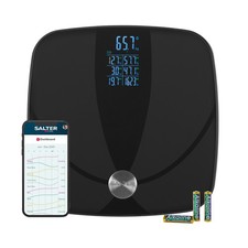 Salter Digital Analyser Scale – 17 Body Metrics, 8 Users, 180kg Max, Black
