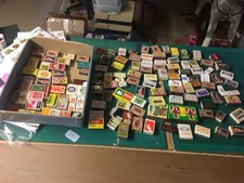 290 - Vintage Matchbox Collection MixedJob  Lot Old  Advertising Bundle abt 120