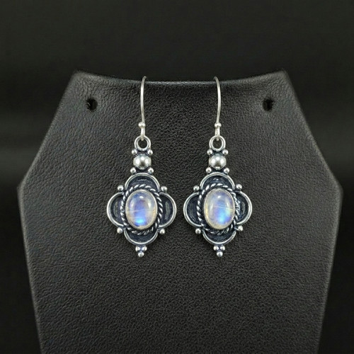 Rainbow moonstone 925 sterling - rainbow,