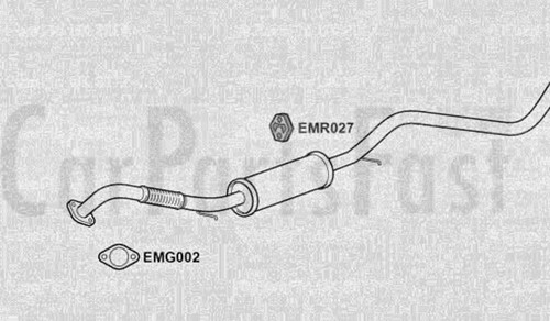 Exfd3134 exhaust middle box - exhaust,
