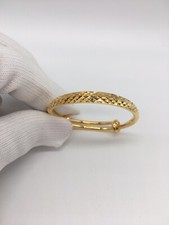 22Ct  Gold Filled Infant, Baby, Child, Toddler Adjustable Bangle/ Bracelet Ref12