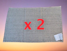 2x IKEA TIPHEDE Flatwoven Rugs – Natural & Black, Stylish & Durable (50x80 cm)