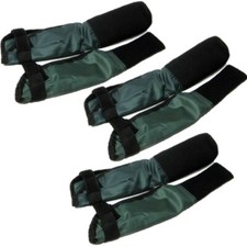 3 X PAIRS OF GREEN DELUXE ROD