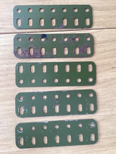 Meccano metal flat girders - 5,
