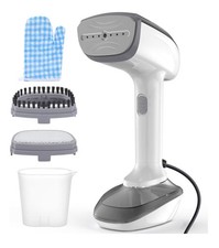 1800W Handheld Fabric Steamer Fast Heat Up 2in1 Garment Iron & Wrinkle Remover