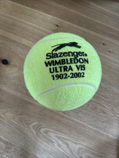 Large Slazenger Wimbledon Tennis Ball - Ultra Bis 1902 - 2002
