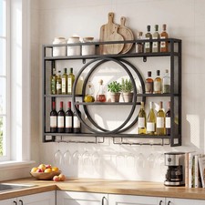 Floating Wine Rack Wall